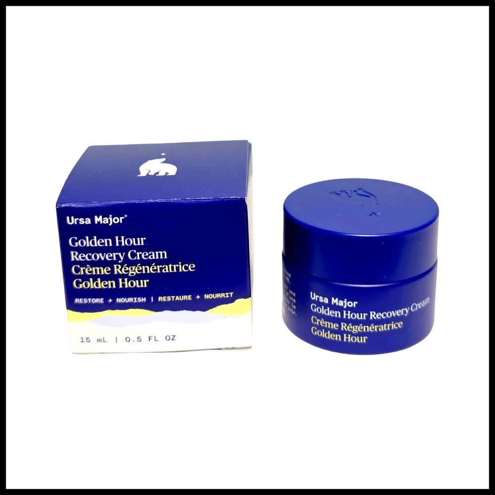 Ursa Major Golden Hour Recovery Cream Face Moisturizer 15mL 0.5oz Travel Size